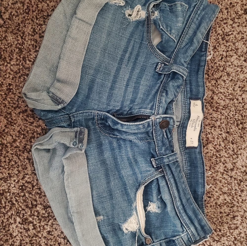 Denim shorts Abercrombie & Fitch